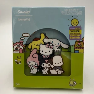 SDCC 2025 LOUNGEFLY SANRIO HELLO KITTY & FRIENDS 3" PIN CAJA COLECCIONISTA - LE 800 - Imagen 1 de 2