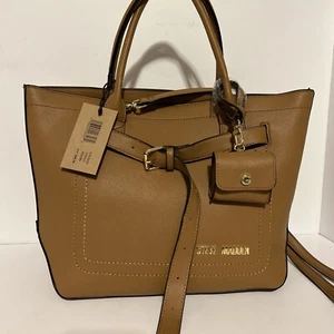 Steve Madden Bags Tote & Crossbody with Coin Purse Color Brown 15 inX 11 i - Picture 1 of 7
