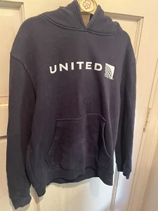 United Airlines Pull Over Hoodie Size Medium - Picture 1 of 3
