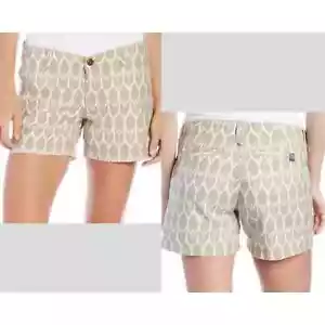 Pantalones Cortos The North Face Maywood Para Mujer 4 Tostado Blanco Mezcla de Lino Estampado Ikat Playa - Imagen 1 de 11