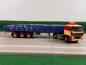 Tekno truck models, DAF 2800 Flatbed + Load Trailer 3 Axle , TORBEN RAFN - Picture 1 of 18
