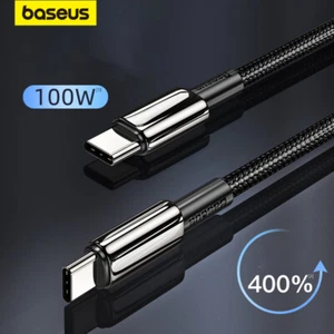Baseus 100W PD USB C to Type C Fast Charging Cable For Samsung MacBook iPad Pro - Picture 1 of 6