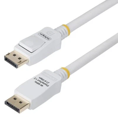 4K UHD 60Hz VESA Certified DisplayPort 1.2 Lead, 3m White - DP12-CABLE-10FTW - Image 1 of 4