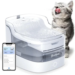 PETGUGU Cat Water Fountain Drinking Automatic Dispenser 2L Wireless 2.4G House - Picture 1 of 6