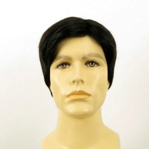 Short Wig For Men Natural Hair black Ref THIERRY 1B - Imagen 1 de 8