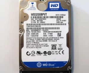 WD WD3200BPVT-24JJ5T0 HHMTJHK (WX11) Malaysia 320gb Sata HDD 10AUG2013 - Picture 1 of 1