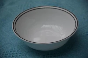 Corelle Vitrelle - DESSERT-CEREAL Bowl RARE Black Stripe Pattern. Made in USA - Picture 1 of 1