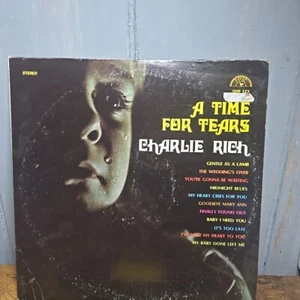 Charlie Rich A Time For Tears Vg+ SUN Vinyl Lp - Picture 1 of 4