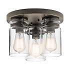 Deckenlampe Glas Metall E27 &#216;28cm Industrie Design Leuchte Esszimmer Wohnzimmer