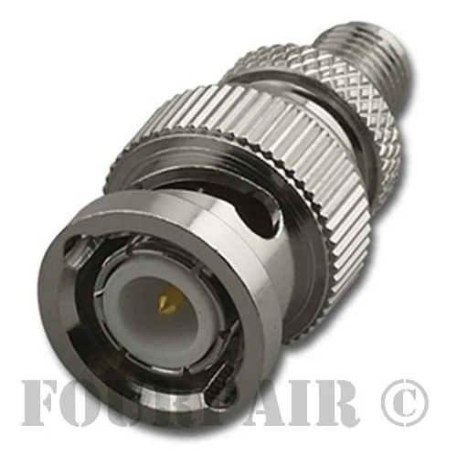 SMA Female to BNC Male - RF Coax Coaxial Adapter Converter Connector Jack Plug - Image 1 of 1