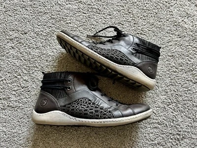 REMONTE by Rieker R1499-45 Women’s Size 40 GRAY Leather Lace Up Boot Sneakers - Imagem 1 de 4