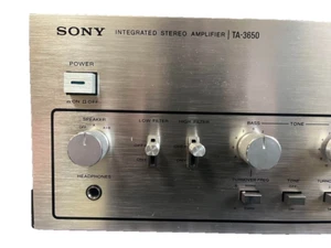 TA-3650 Sony Integrated Amplifier 1976 Vintage Silver Japan Tested - Picture 1 of 8