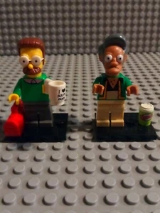 lego simpsons minifigures series 1 Apu and Ned Flanders 71005 - Picture 1 of 4