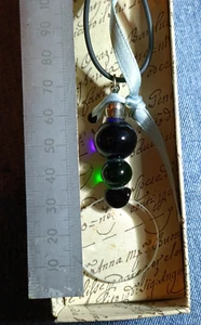 Vintage Murano Style Glass Magnifying Glass Necklace Monocle, - Picture 1 of 4