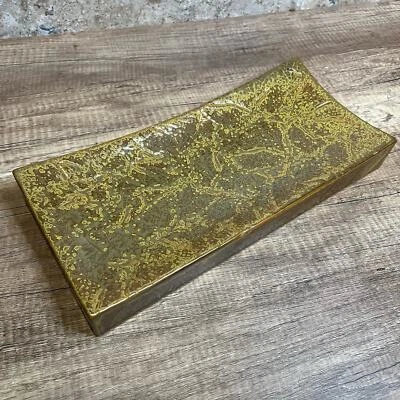 Bandeja Decorativa - Tamaño Mediano Dorado Tostado Marrón Decoración Hogar Cocina Baño Dormitorio Foto 1 de 4