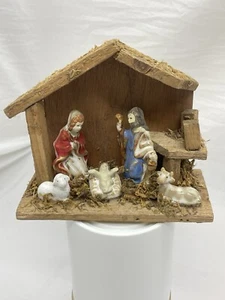 Vintage nativity set Christmas 5 1/2” x 5” x 2 3/4” - Picture 1 of 8