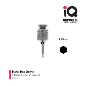 IQ USA Hand Hex Driver 1.25mm (0.05") x10mm - Picture 1 of 1