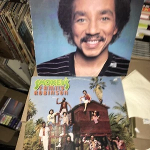 Smokey Robinson LP LOT Being With You + Smokey’s Family Robinson - Picture 1 of 5