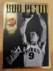 Tarjeta de Bob Pettit 1994 autografiada llena de acción #27 - Imagen 1 de 2