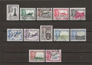 BRITISH VIRGIN ISLANDS 1952 SG 136/147 USED - Picture 1 of 1