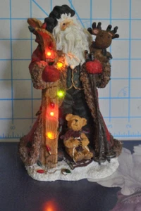 VTG Boyd's Bears 2004 Alpine Kringlebell Skiing SANTA 733209 Lights Up 1st ED 7" - Picture 1 of 6