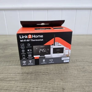 Link2Home Smart Thermostat LTHWFTHERMO NEW WiFi Mobile Alexa Echo Controlled New - Picture 1 of 3