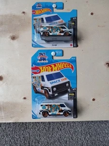 2021 Hot Wheels Space Jam 70s Van HW Long And Short Both Cards - Picture 1 of 1