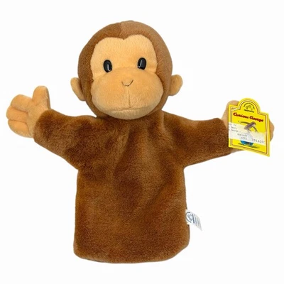 Curious George 10” Plush Hand Puppet Monkey Chimp Applause Vintage W/ Tag - Image 1 of 4