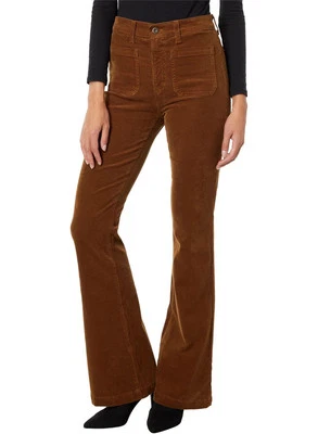 Pantalones de mezclilla AG para mujer Anisten parche de pana bolsillo tiro alto corte bootcut 28 caramelo - nuevos con etiquetas Foto 1 de 3