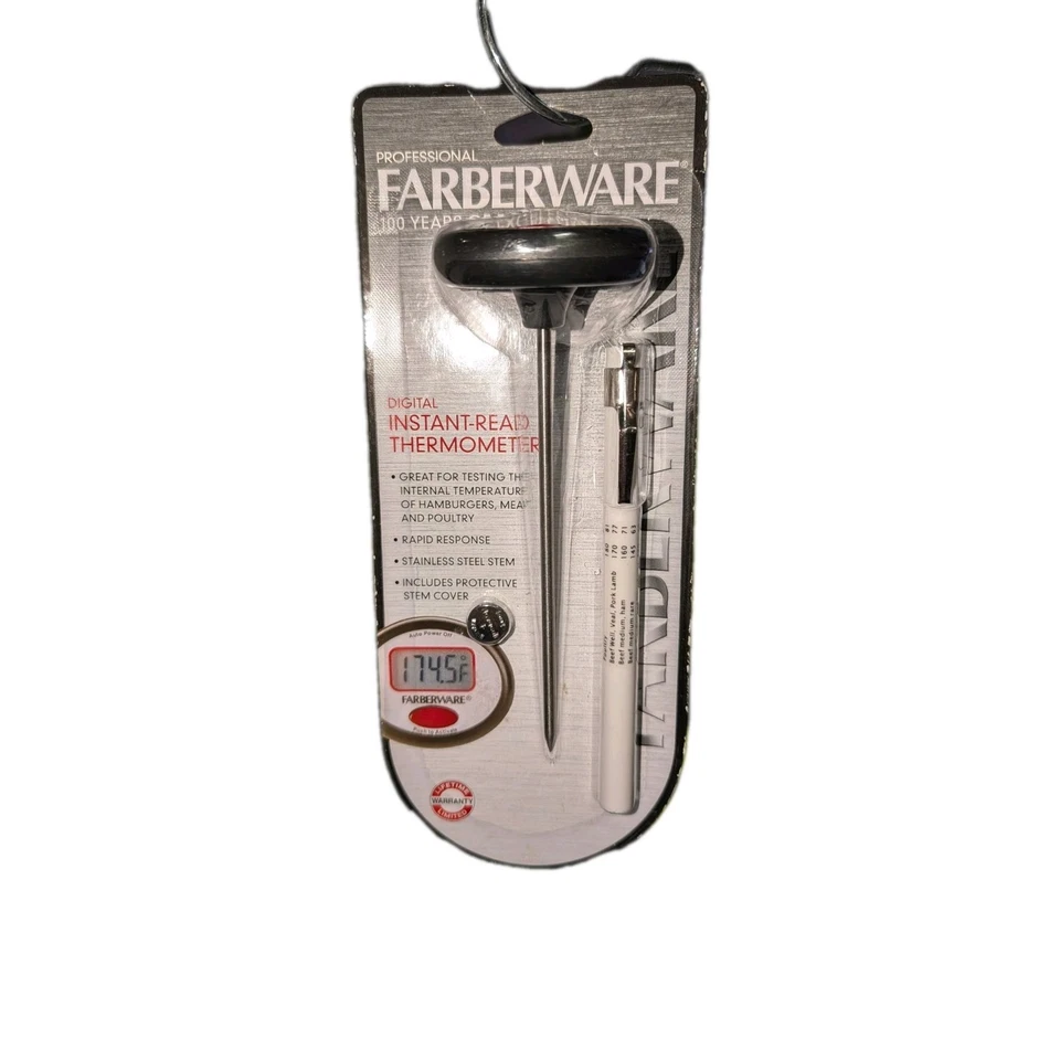 Termómetro digital de lectura instantánea profesional Farberware batería incluida nuevo Foto 1 de 4