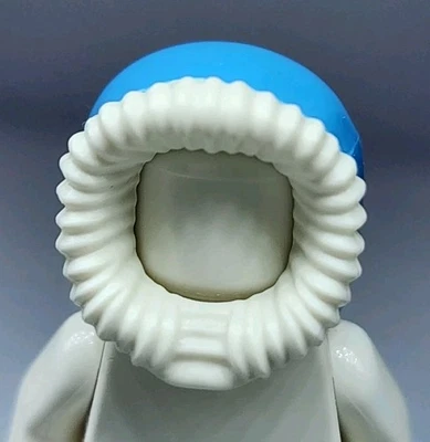 NEW LEGO® Medium Blue Minifigure Hood Part Captain Cold Hood Fur Lined Parka  - Image 1 of 2