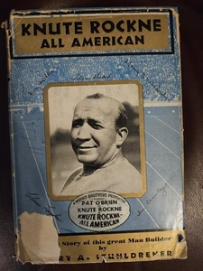 KNUTE ROCKNE: All American by Harry Stuhldreher 1931 Hard cover w/dust jacket - Picture 1 of 9