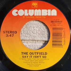 Outfield "Say It Isn't So / Mystery Man" VG+ - Picture 1 of 3