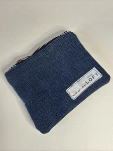 "Bolsa de mezclilla con cremallera 5"" x 4""" - Imagen 1 de 5