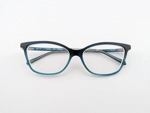 BCBGMAXAZRIA Eyeglasses, Frames Only, Italy,Thea, 53-14-140, Navy Turquoise Fade - Picture 1 of 20