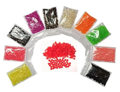 Hotfix Steine Set 4mm SS16 Glitzersteine Perlen Resin zum aufbügeln 10 farben - Bild 1 von 4