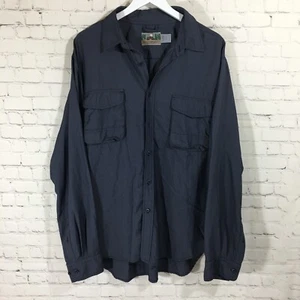 EMS Hemd Herren XL Blau Pinnacle Performance Outdoor Langarm Nylon Knopfleiste - Bild 1 von 11