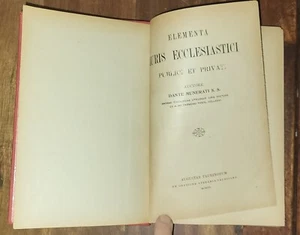 Iuris ecclesiastici publici et privati di Dantes M. Munerati - Augustae 1903 - Foto 1 di 13