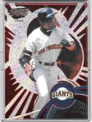 Barry Bonds 1999 Revolution Red "SF Giants Home Run King" #118 de solo 299! Foto 1 de 2