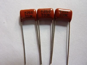 5pcs 250V 333 K 0.033uf 33nf 33000pf P8 CL21 CBB metal film capacitor - Picture 1 of 1