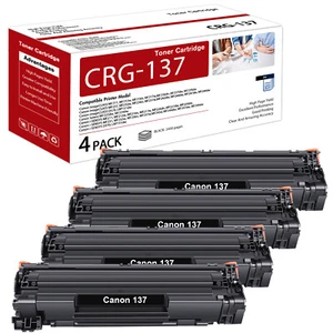 4 Stück CRG-137 passend für Canon 137 Tonerkartusche schwarz MF216n MF212w MF217w Toner - Bild 1 von 8