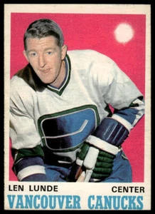 1970-71 O-Pee-Chee #230 Len Lunde - Picture 1 of 2