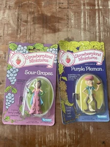 strawberry shortcake strawberryland mini Figures Sour Grapes Purple Pieman Read - Picture 1 of 7