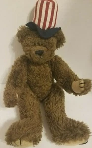 Im Ruhestand TY Samuel der patriotische Bär 1993 Arme & Beine mit Gelenken - Bild 1 von 3