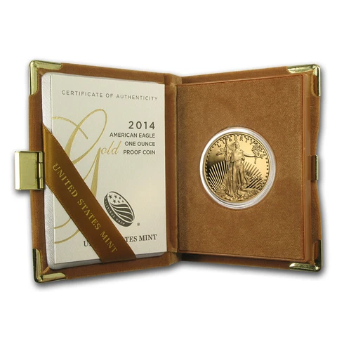 2014-W 1 oz Proof Gold American Eagle (w/Box & COA) - SKU #79347 Cover