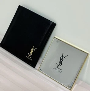 【SET】 YSL Yves Saint Laurent BEAUTE Novelty DOUBLE Mirror & leather case JAPAN - Picture 1 of 4