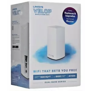 Linksys Velop Dual Band AC1200 Mesh WiFi System Router Replacement NEW - Picture 1 of 4