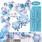 Winter Balloons Garland Arch Frozen Themed Birthdays Party Decoration Baby Chods