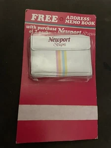 Vintage Newport Stripes Cigarettes Promo 1988 Vinyl Address/Memo Book & Pen - Picture 1 of 2