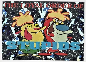 1993 Topps Nickelodeon The Ren & Stimpy Show Foil / Prismatic Card #8 Mint Cond - Picture 1 of 1